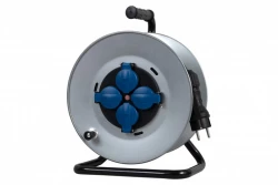 Przedłużacz na bębnie metalowym MIDI-290 4x230V OPD 3x2,5 z termikiem /50m/