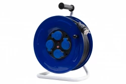 Przedłużacz na bębnie metalowym GRANDE-320 4x230V IP44 3x2,5 (OPD) /40m/ z termikiem i kontrolką