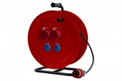 Przedłużacz siłowy na bębnie metalowym MAKARA-460 OW 5x2,5  16A 5p, 32A 5p, 2x230V, wtyczka 16A 5p - 35m