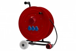 Przedłużacz siłowy na bębnie metalowym MAKARA-460 NK OPD 5x4  32A 5p, 3x230V, wtyczka 32A 5p - 40m