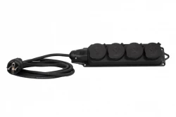 Przedłużacz listwowy gumowy 4x230V(4x2P+Z)  OW (H05RR-F) 3x2,5-5m