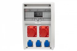 Rozdzielnica ULISSE 12M - gniazda 2x32A 5p, 3x230V /12 modułów/