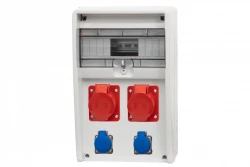 Rozdzielnica ULISSE 12M - gniazda 2x16A 5p, 2x230V /12 modułów/