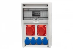 Rozdzielnica ULISSE 12M - gniazda 2x16A 5p, 4x230V /12 modułów/