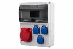 Rozdzielnica ULISSE 11M - gniazda 32A 5p, 3x230V  /11 modułów/