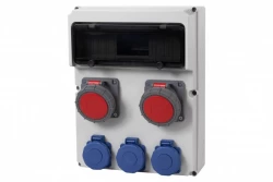 Rozdzielnica FEMO 13M - gniazda 2x16A 5p, 3x230V  IP65  /13 modułów/