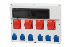 Rozdzielnica FEMO 18M - gniazda 4x16/5, 6x230V /18 modułów/ IP44