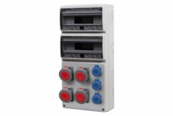 Rozdzielnica LEGATO 32M - gniazda 2x16A 5p, 2x32A 5p, 3x230V  /32 moduły/ IP65