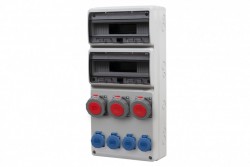 Rozdzielnica LEGATO 32M - gniazda 3x32A 5p, 4x230V  /32 moduły/ IP65