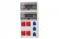 Rozdzielnica LEGATO 32M - gniazda 2x16A 5p, 2x32A 5p, 3x230V /32 moduły/ IP44