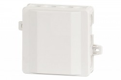 Puszka hermetyczna S2, termoplast 90x90x40 IP 54, szara-klik, 14 osłabień
