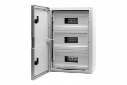 Szafa z tworzywa M 350x500x190 mm IP65 3 rzędy 45 modułów