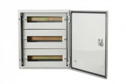 Szafa metalowa NORTES 500x400x200 mm - 45 modułów IP66 /  3 rzędy po 15 modułów