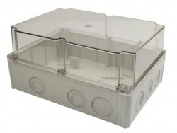 Puszka BS 300x225x140  pokrywa przeźroczysta  IP66