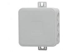 Puszka hermetyczna V5, termoplast 75x75x41 IP54, szara - klik, 12 osłabień