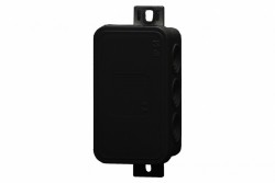 Puszka hermetyczna V8, termoplast 80x45x41 IP54, czarna - klik, 8 osłabień