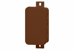 Puszka hermetyczna V8, termoplast 80x45x41 IP54, brązowa - klik, 8 osłabień