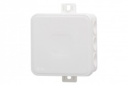 Puszka hermetyczna V6, termoplast 85x85x41 IP54, biała - klik, 12 osłabień