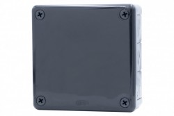 Puszka hermetyczna H55-L 118x118x46 IP55 12-wylotowa czarna