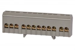 Listwa prądowa 12-modułowa 12x16mm2 szara IP20
