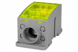 Blok LKN 250A (1x120/4x16 - 2x35,1x25,4x16,4x10) Al/Cu- żółty