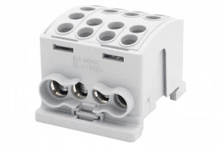 Zacisk HLK 125A-4 (1x35,3x25 / 1x35,3x25) Al/Cu  - szary