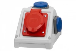 Rozdzielnica KOMBI - gniazda 32A 5p, 2x230V IP44