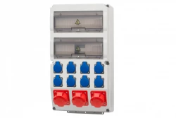 Rozdzielnica CAJA 26M - gniazda 3x16/5, 8x230V /26 modułów/ IP44