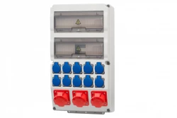 Rozdzielnica CAJA 26M - gniazda 3x32/5, 10x230V /26 modułów/ IP44