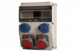 Rozdzielnica CAJA 12M - gniazda 2x16A 5p, 2x230V /12 modułów/ IP65