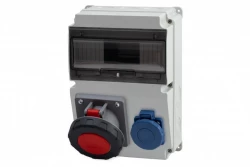 Rozdzielnica LAGO 10M - gniazda 63A 5p, 230V /10 modułów/ IP65