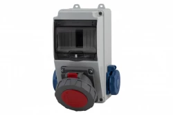Rozdzielnica LAGO 5M - gniazda 32A 5p, 2x230V /5 modułów/ IP65