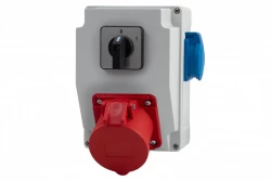 Rozdzielnia RS-KOMBI - gniazda 16A 5p, 230V, 0/1(16A) IP44