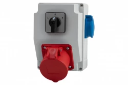 Rozdzielnia RS-KOMBI - gniazda 16A 5p, 230V, L/P(16A) IP44