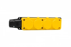 Listwa gumowa 4x230V 16A IP54 żółta