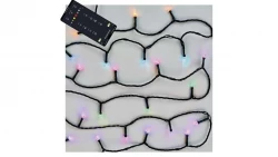 Lampki choinkowe GoSmart 120LED 12m, RGB, czarny przewód, 64 programów, IP44, Wi-Fi D4ZR02