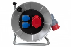 Przedłużacz siłowy na bębnie metalowym BORDO-320 32A 5p, 2x230V, wt.32/5, OPD 5x4 /20m/