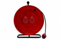 Przedłużacz siłowy na bębnie metalowym MAKARA-460 OPD 5x6  2x32A 5p, wtyczka 32A 5p - 20m