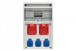 Rozdzielnica ULISSE 12M - gniazda 2x16A 5p, 3x230V /12 modułów/