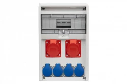 Rozdzielnica ULISSE 12M - gniazda 2x32A 5p, 4x230V /12 modułów/
