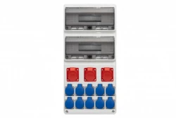 Rozdzielnica LEGATO 32M - gniazda 3x32A 5p, 10x230V /32 moduły/ IP44