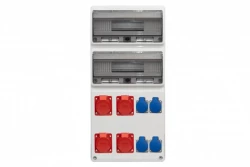 Rozdzielnica LEGATO 32M - gniazda 4x32A 5p, 4x230V /32 moduły/ IP44