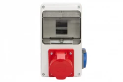 Rozdzielnica LAGO 6M - gniazda 16A 5p, 230V /6 modułów/ IP44