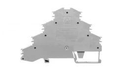 Złączka szynowa 4-pietrowa 4mm2 szara L1 L2 281-531