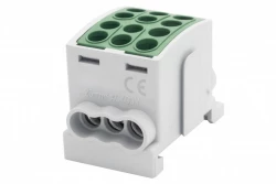 Zacisk HLK 100A-3 (1x25,2x16 / 1x25,2x16) Al/Cu  - zielony