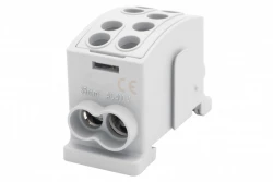 Zacisk HLK 125A-2 (1x35,1x25 / 1x35,1x25) Al/Cu  - szary