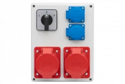 Rozdzielnica R-240 - gniazda 2x32A 5p, 2x230V, L/P(32A) IP44