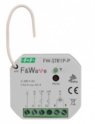 FW-STR1P Radiowy sterownik rolet 230V- montaż p/t 85-265V AC/DC
