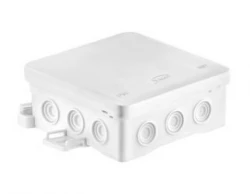 Puszka naścienna 100x40x100mm z dławnicą zintegrowaną samozatrzaskowa seria FASTBOX biała IP54 NS7 35349106