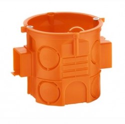 Puszka podtynkowa 60mm głęboka z wkrętami pomarańczowa S60DFw 33069008 /110szt./